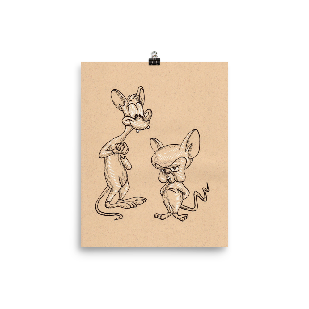 Pinky and the Brain Art Print