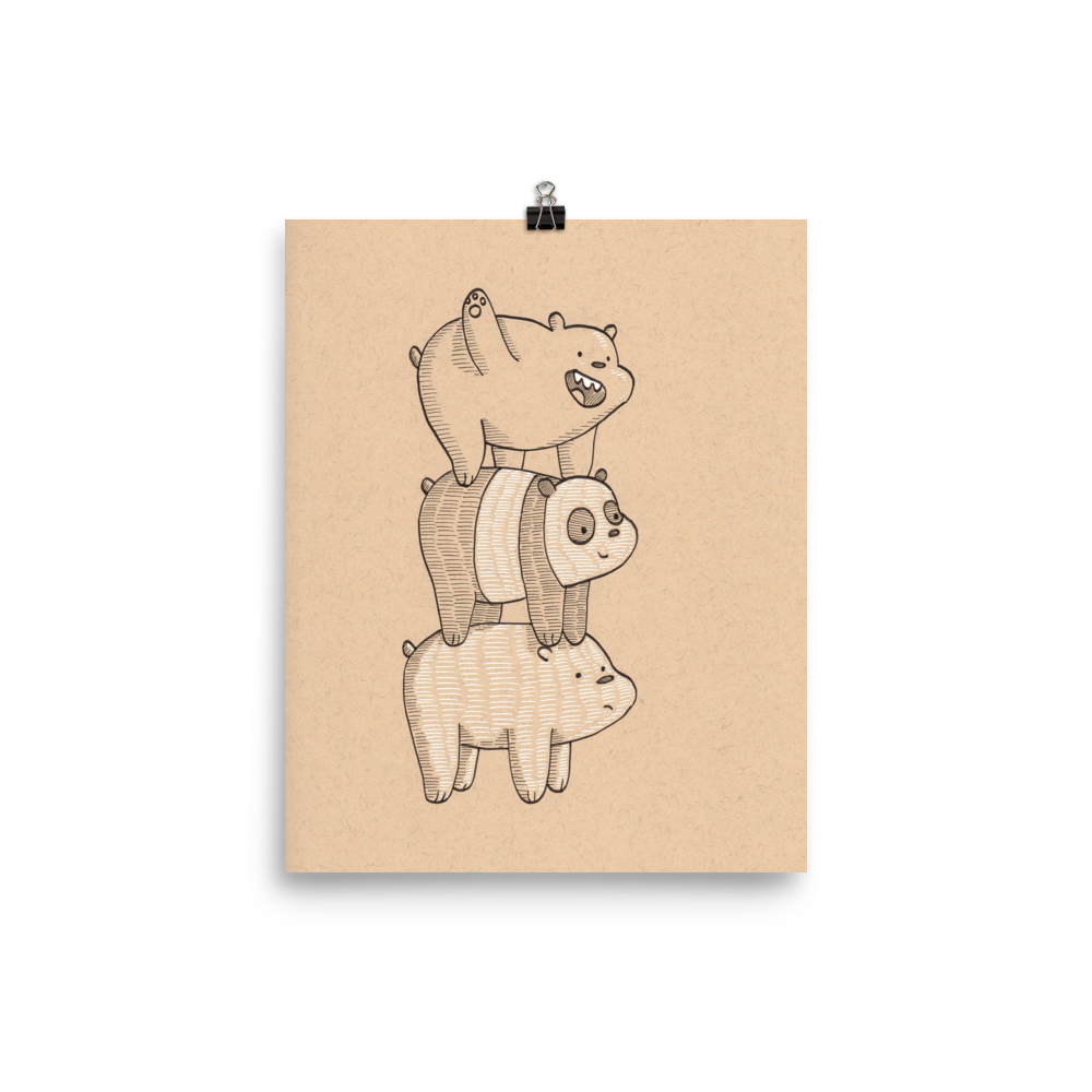 We Bare Bears Art Print