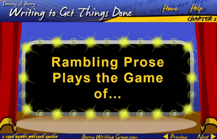 Adapted from Writing to Get Things Done® (WGTD) seminar