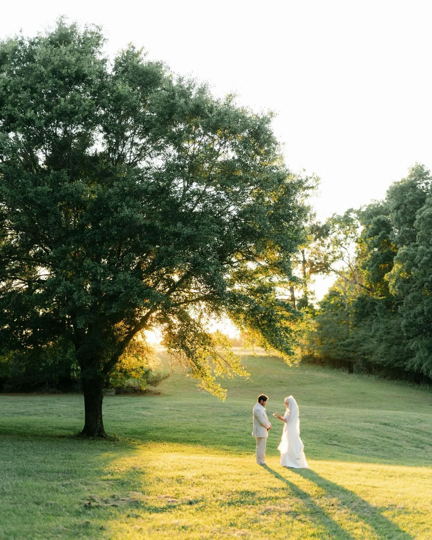 A moment for the private vows, a small ceremony under the pecans, and the beginning of the rest of our lives!