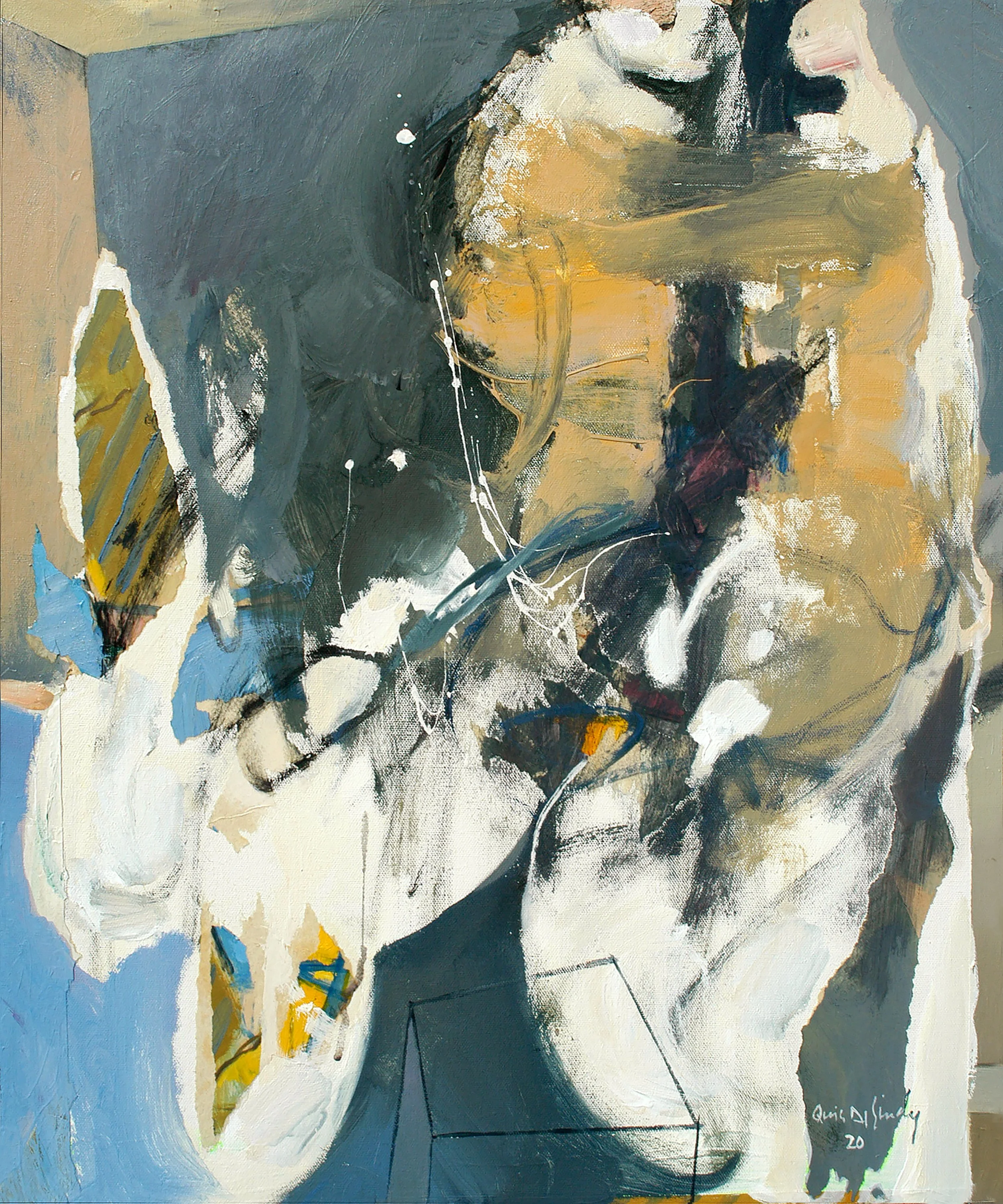 19-Harmonious Binaries. 20x24 inches. Acrylic, oil and mixed media on canvas..jpeg