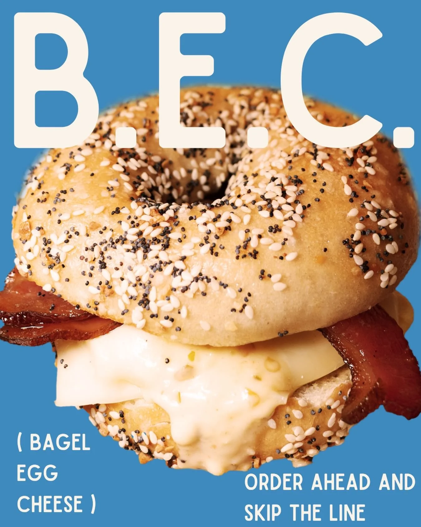We know how you feel about the SOB, but have you ever tried our BEC? Loaded up with bacon, egg, and cheese on a bagel fresh from @rosensbagelco . 

Pick your journey. We can set you up with an everything bagel, a solid rosemary bagel, a classic plain