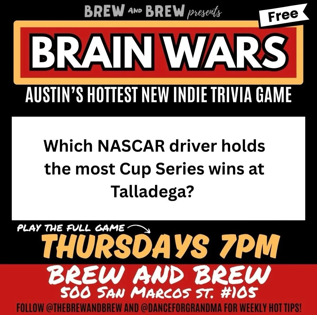 Thursday Bight Trivia t Brew with @danceforgrandma kicks off tonight at 7 PM. 

Drop your answers below. You know the drill, no Googling. First right answer gets a $20 gift card on us.