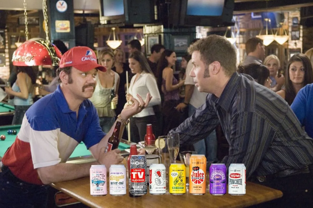 #POV You and your buddy hanging at Brew and watching #TalladegaNights while drinking @holdoutbrewing beer (2 for $10) and pounding footlong corn dogs (also 2 for $10). 

Movie starts at 6 PM. Specials running all weekend.