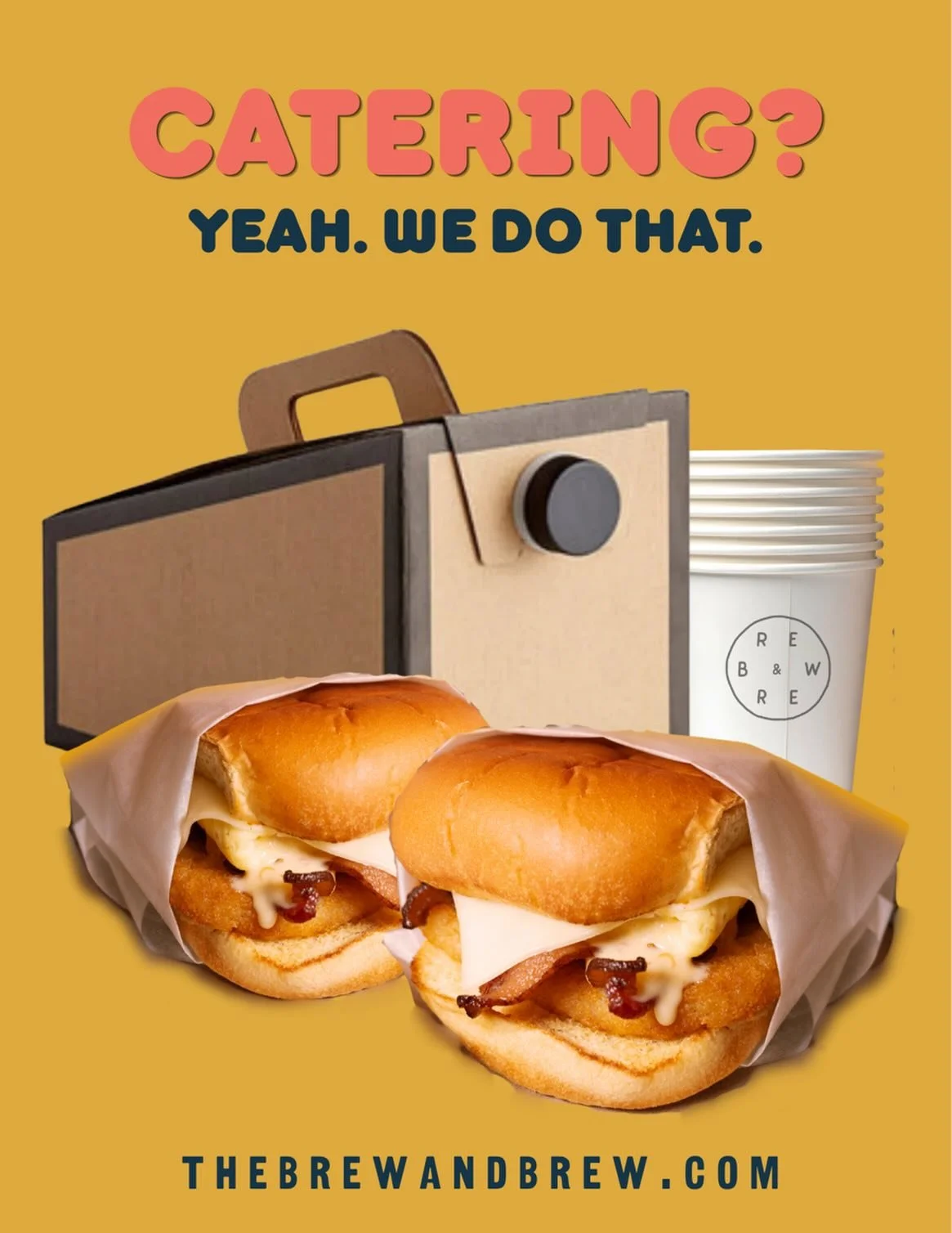 What&rsquo;s better than a jug of coffee and a pile of SOBs for your next meeting, picnic, function or shindig? Not a whole helluva lot. Let our crew set you up. 

Email info@thebrewandbrew.com for, well, more info.