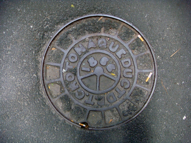  New York's oldest manhole cover, Soho    