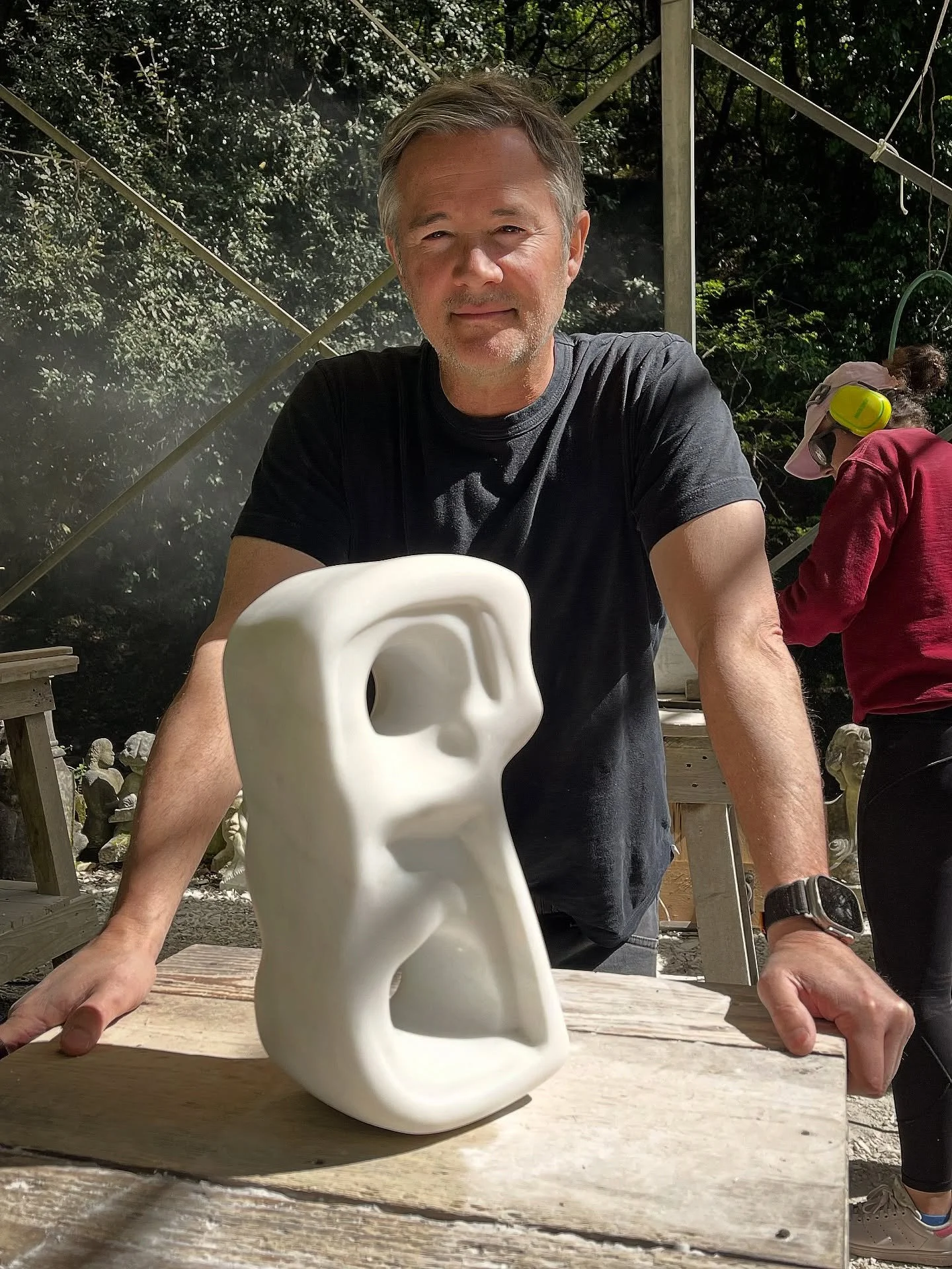Matt and his sculpture done during our workshop few months ago! 

#marbleworkshop #marble #sculpture #sculptor #course