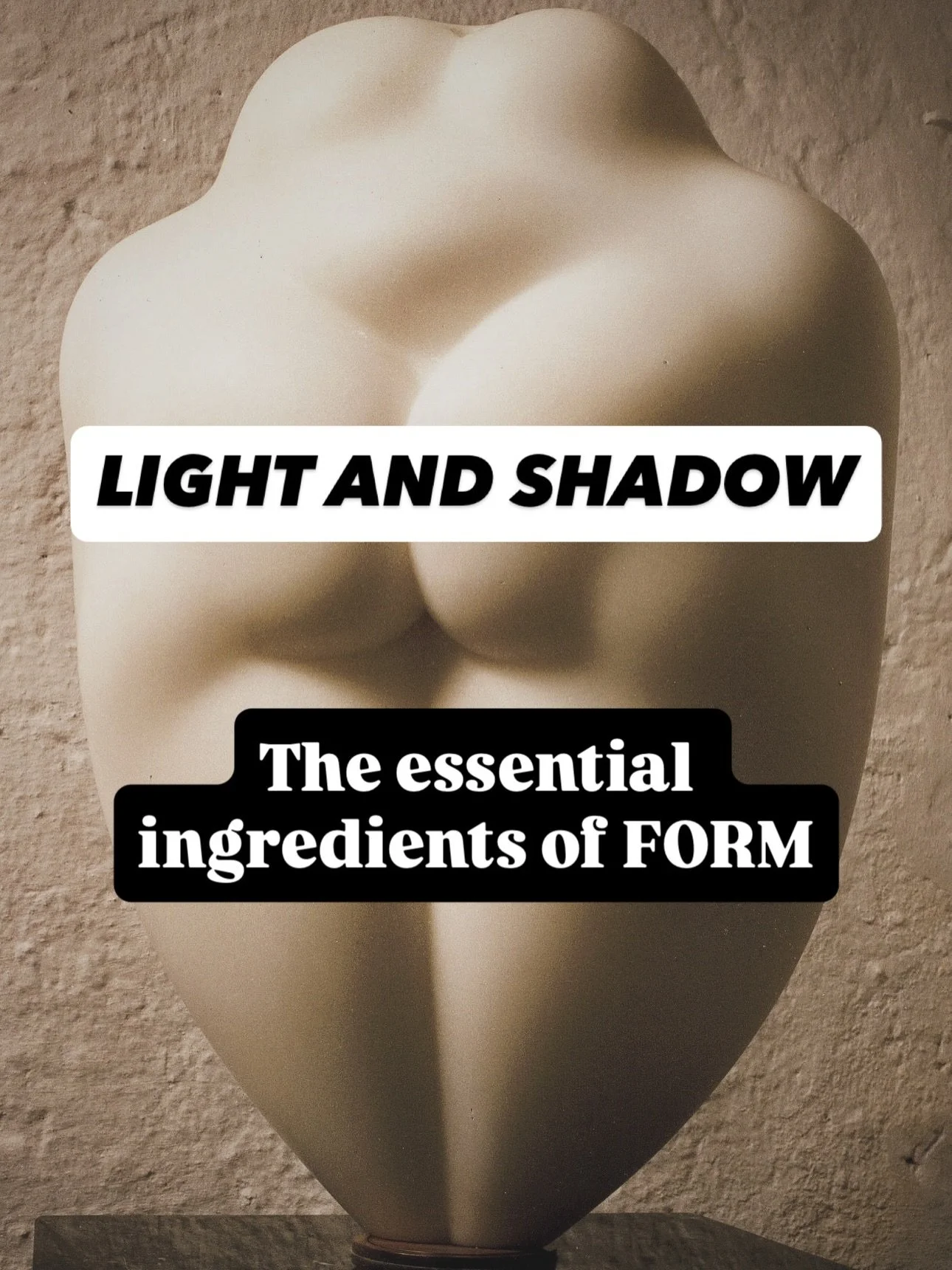 Light and Shadow are both essential ingredients of Form. 

Light highlights the form, shadows brings depth. 
Both have unique properties that can enhance the value of the form. 

We often concentrate merely looking at the form itself, thus underestim