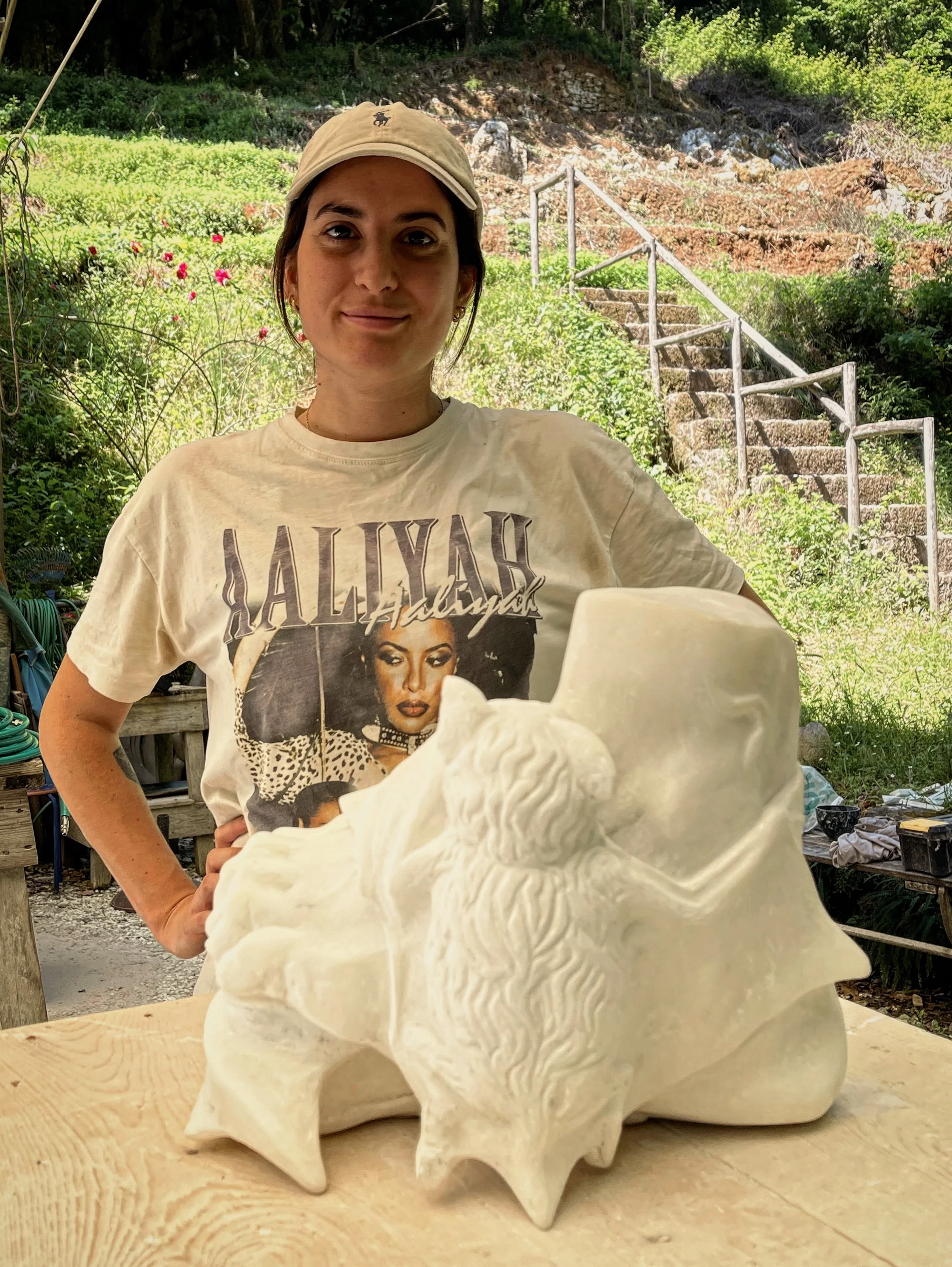 What an ambitious piece and what a great job @3inidad__ 😊!!!
Missing you here in the studio and wish you an inspiring continuation of your artistic journey!!!!! 

#marbleworkshop #contemporaryartist #art #sculpture