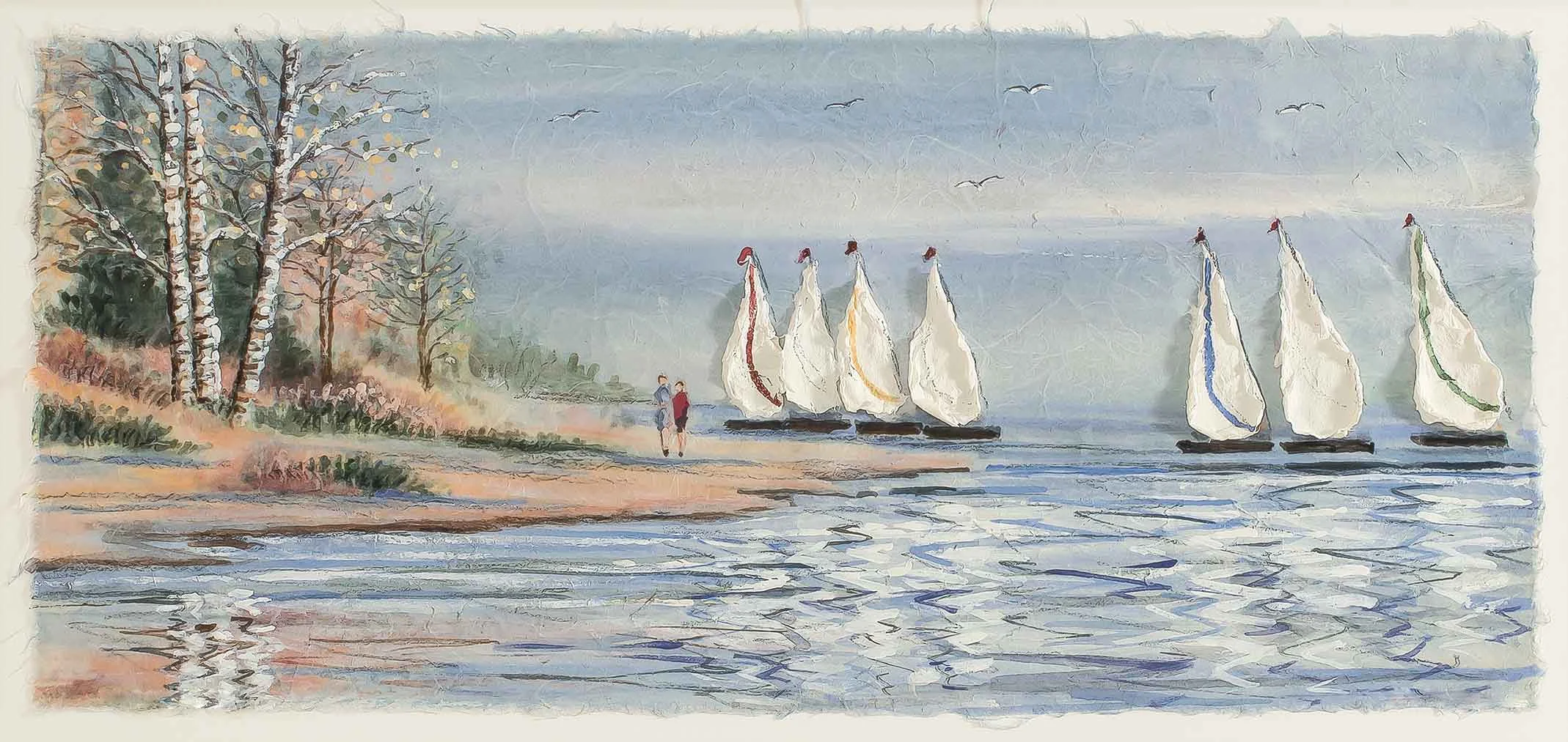 Walk on the Beach shown as 12x22
