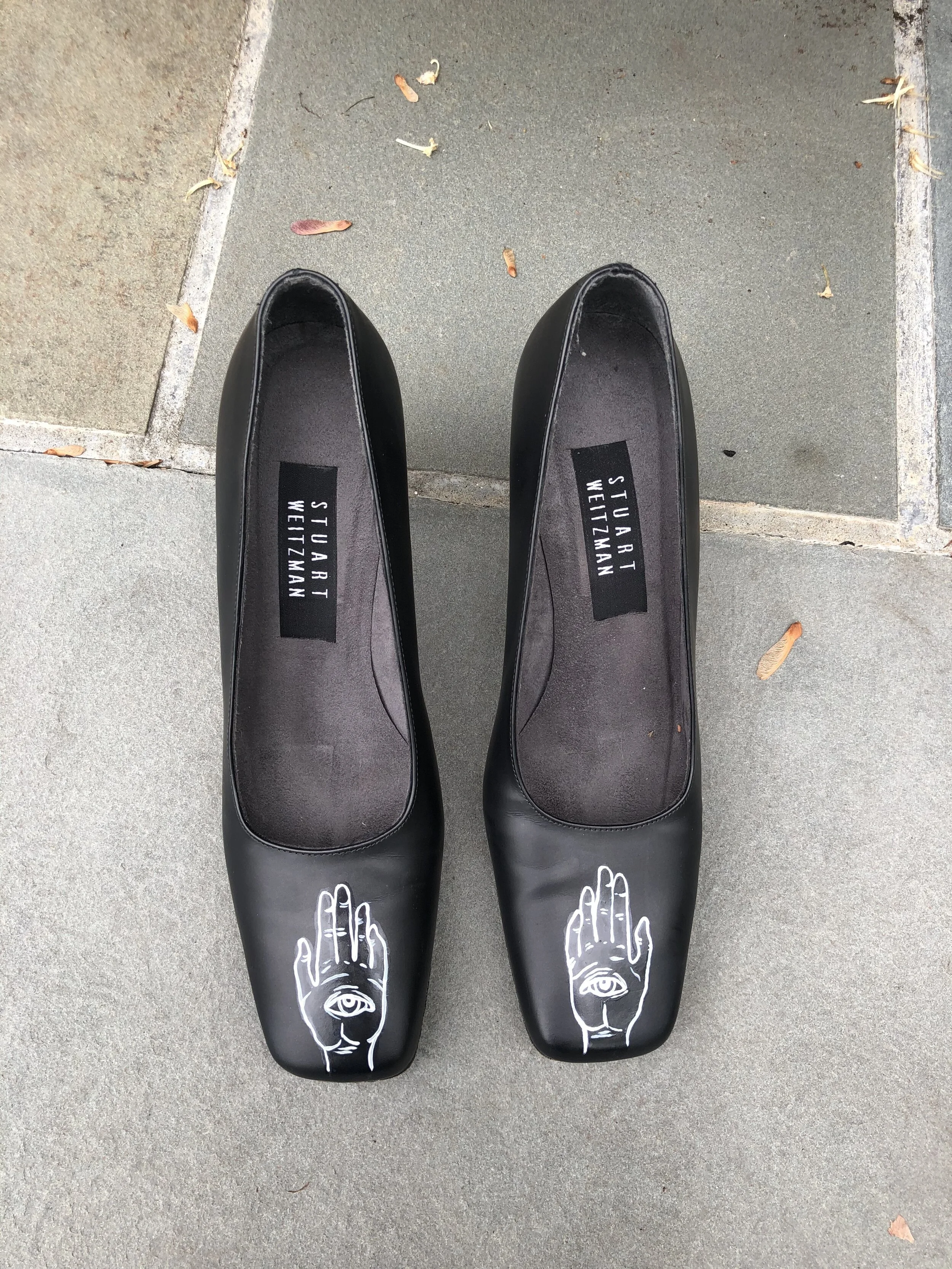 Hand Painted Shoes: Additional angle