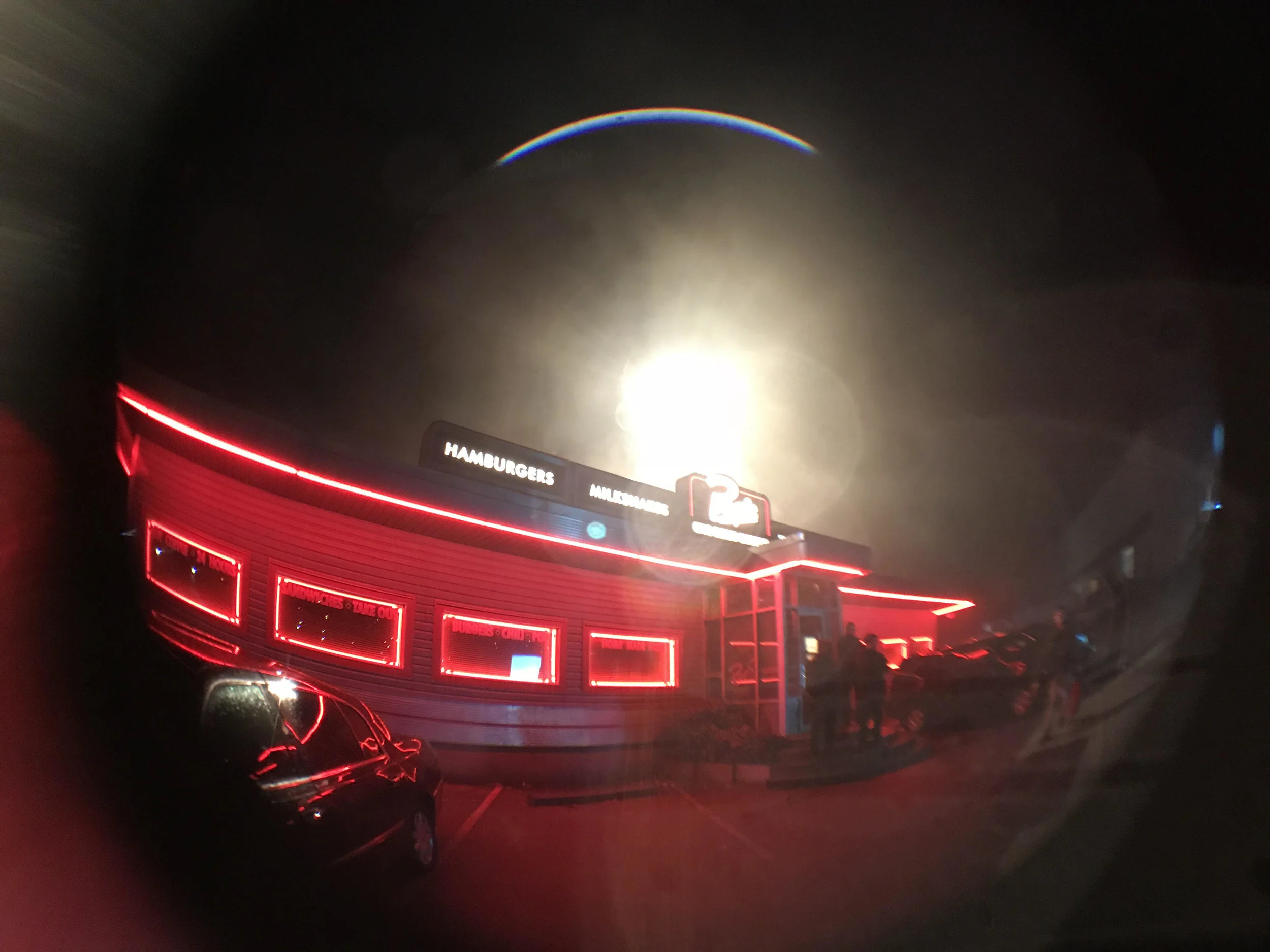 Exterior shot of Pop's Chock'lit Shoppe by Rachel Talalay. 