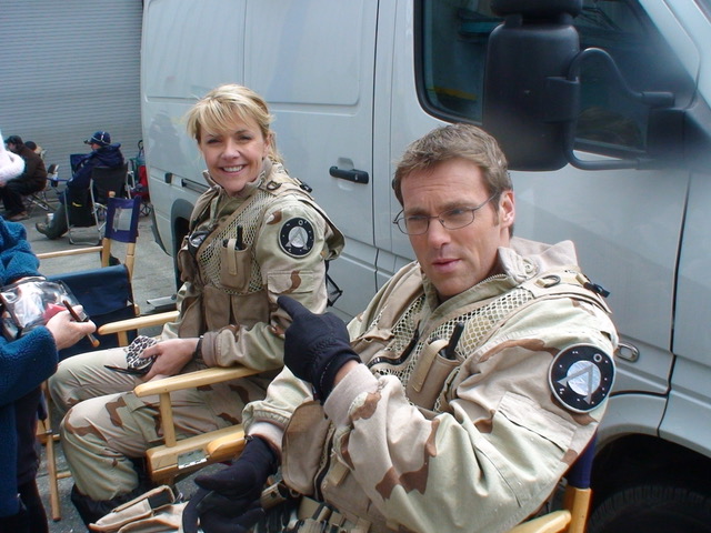 Amanda Tapping and Michael Shanks. Photo courtesy of Joseph Mallozzi
