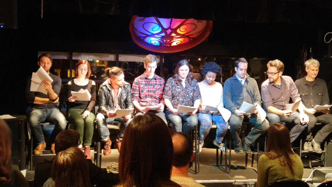 Actors making magic at the Cold Reading Series.