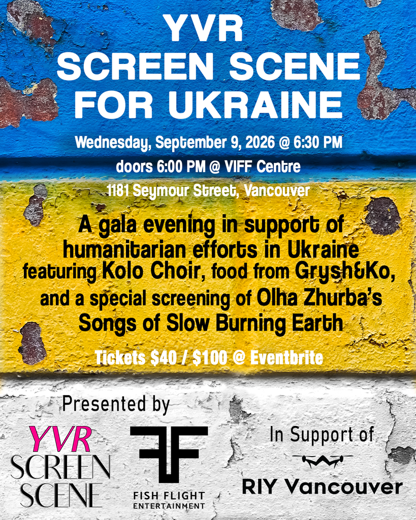 Just announced: YVR Screen Scene For Ukraine