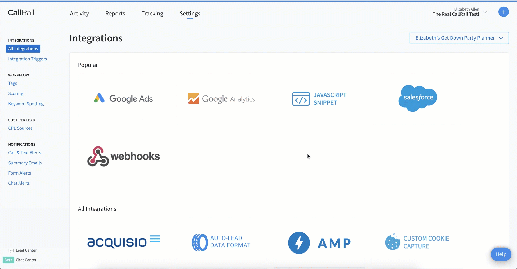 CallRail’s ADF Integration