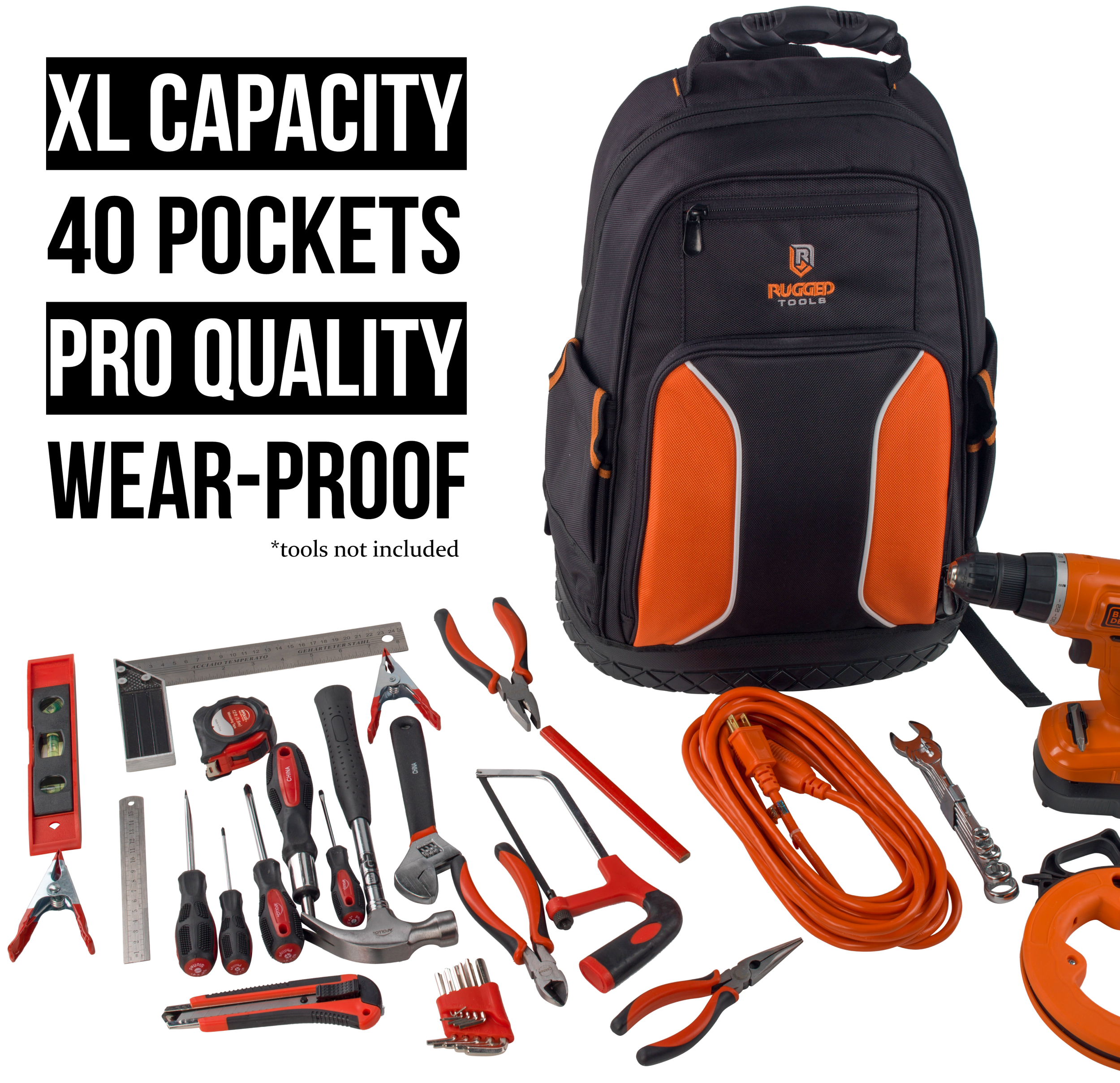 rugged tool backpack