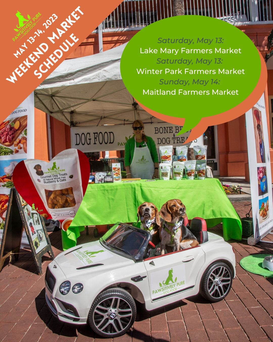 Check out our market schedule for this weekend! 🛍

Bring your dogs along for some fun in the sun and some tasty treat samples!
 
 
 
@farmersmarketwinterpark @lakemaryfarmersmarket @maitlandfarmersmarket #farmersmarket #marketschedule #shoplocal #lo