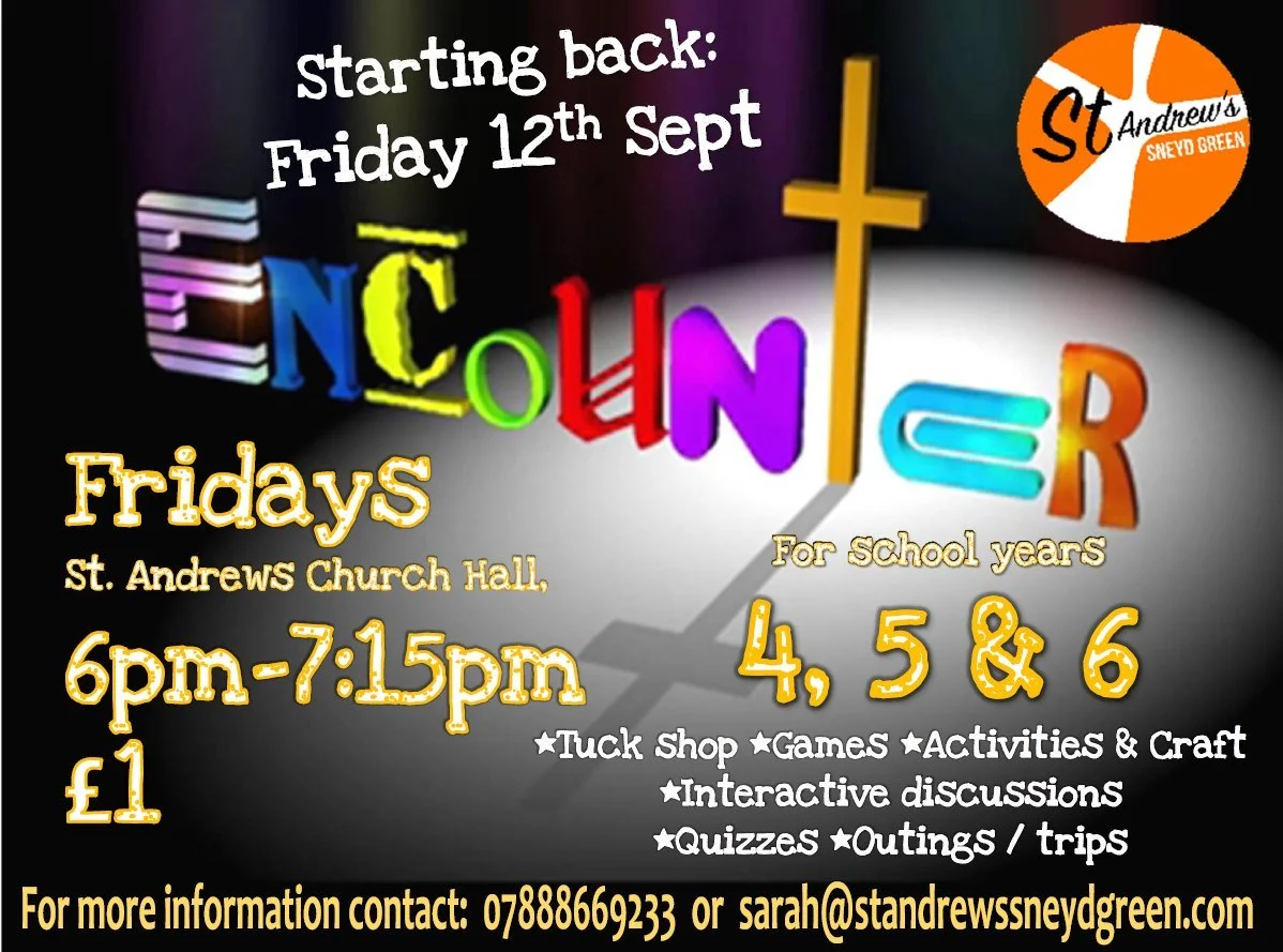 Encounter begins again this Friday!