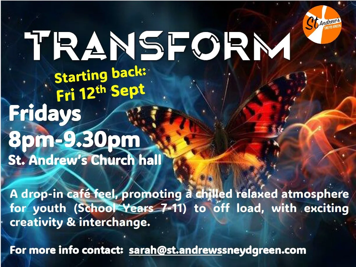 Our drop-in caf&eacute; for young people in years 7-11 restarts this Friday - contact Sarah for more details!