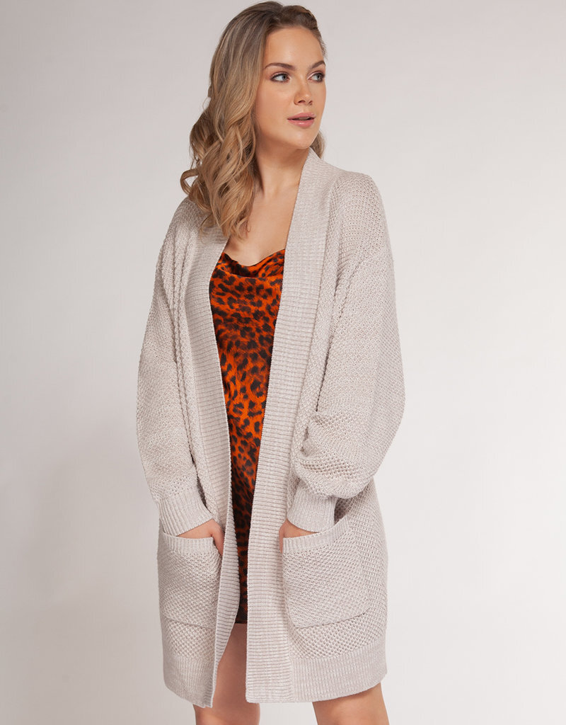 cardigan with hood and pockets