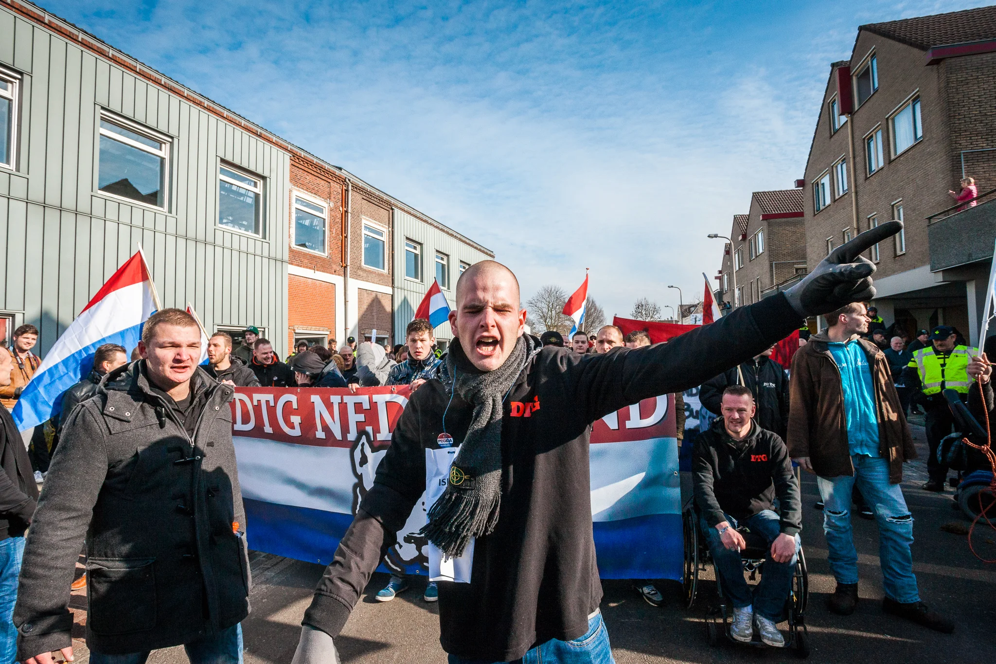 Demonstratie rechtse bewegingen enschede