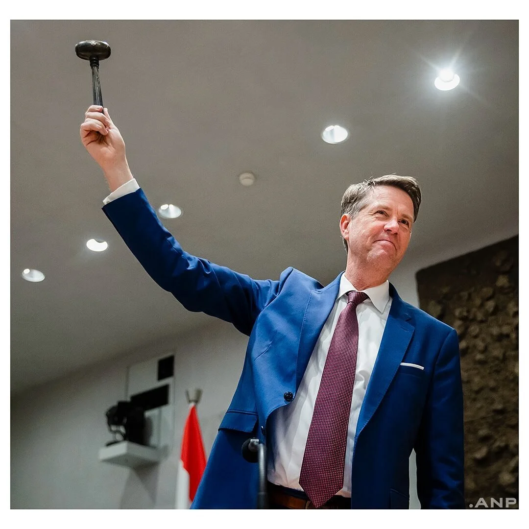 Martin Bosma (PVV), de nieuwe voorzitter van de Tweede Kamer. 

@anpfoto.nl #politiek #tweedekamer #debat #martinbosma #pvv