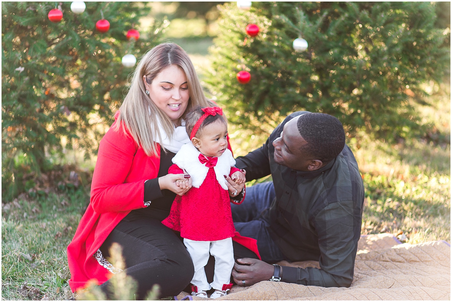 family Christmas portrait