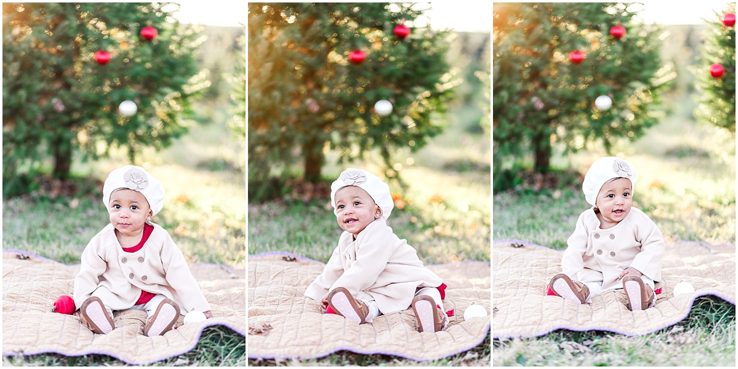 Christmas baby portrait