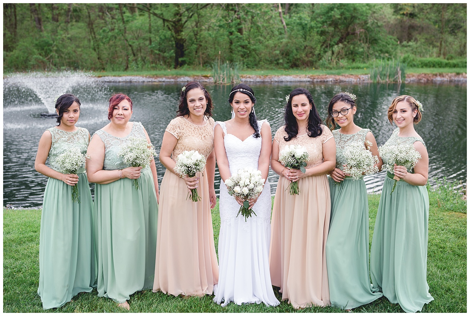 bridal party portrait