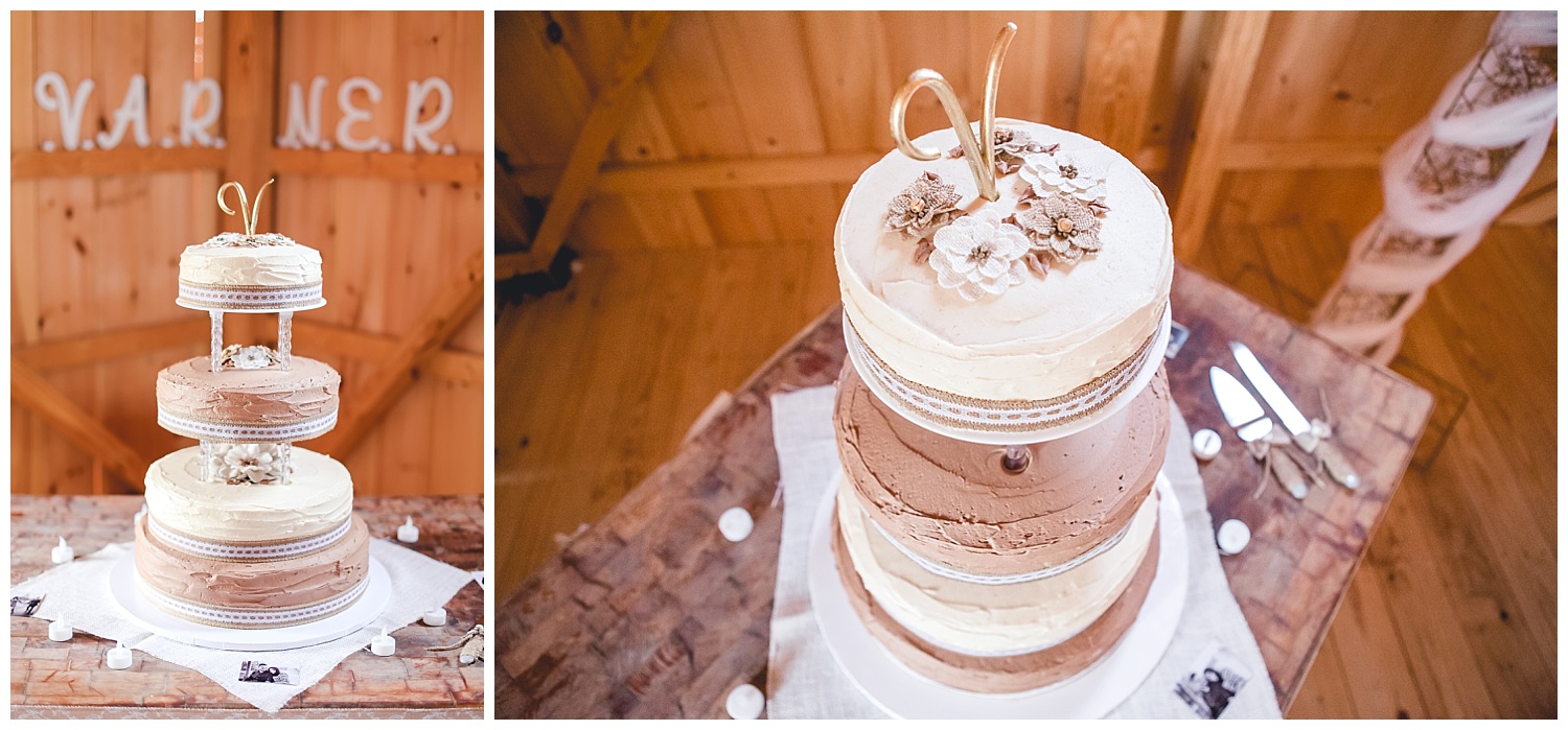 3-tier wedding cake