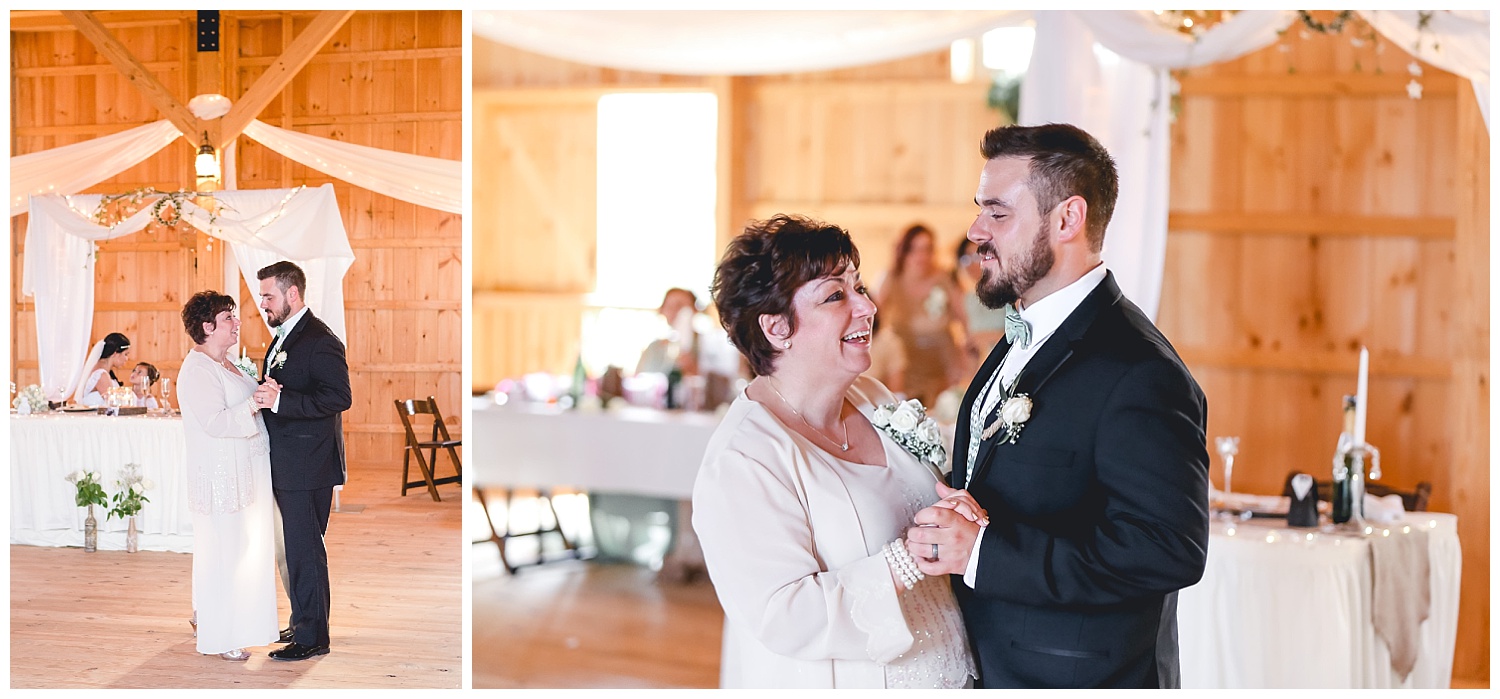 groom dances with mom