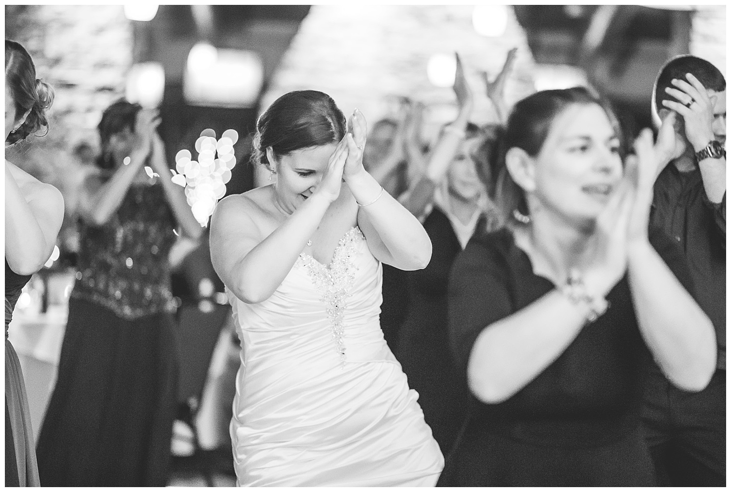 bride dances at reception
