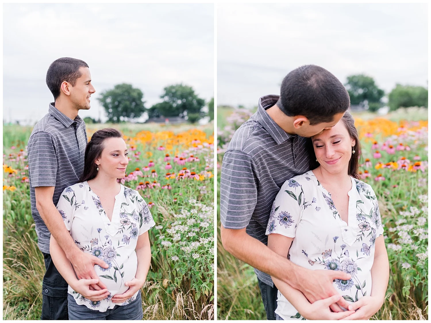 Lititz PA maternity session wildflowers