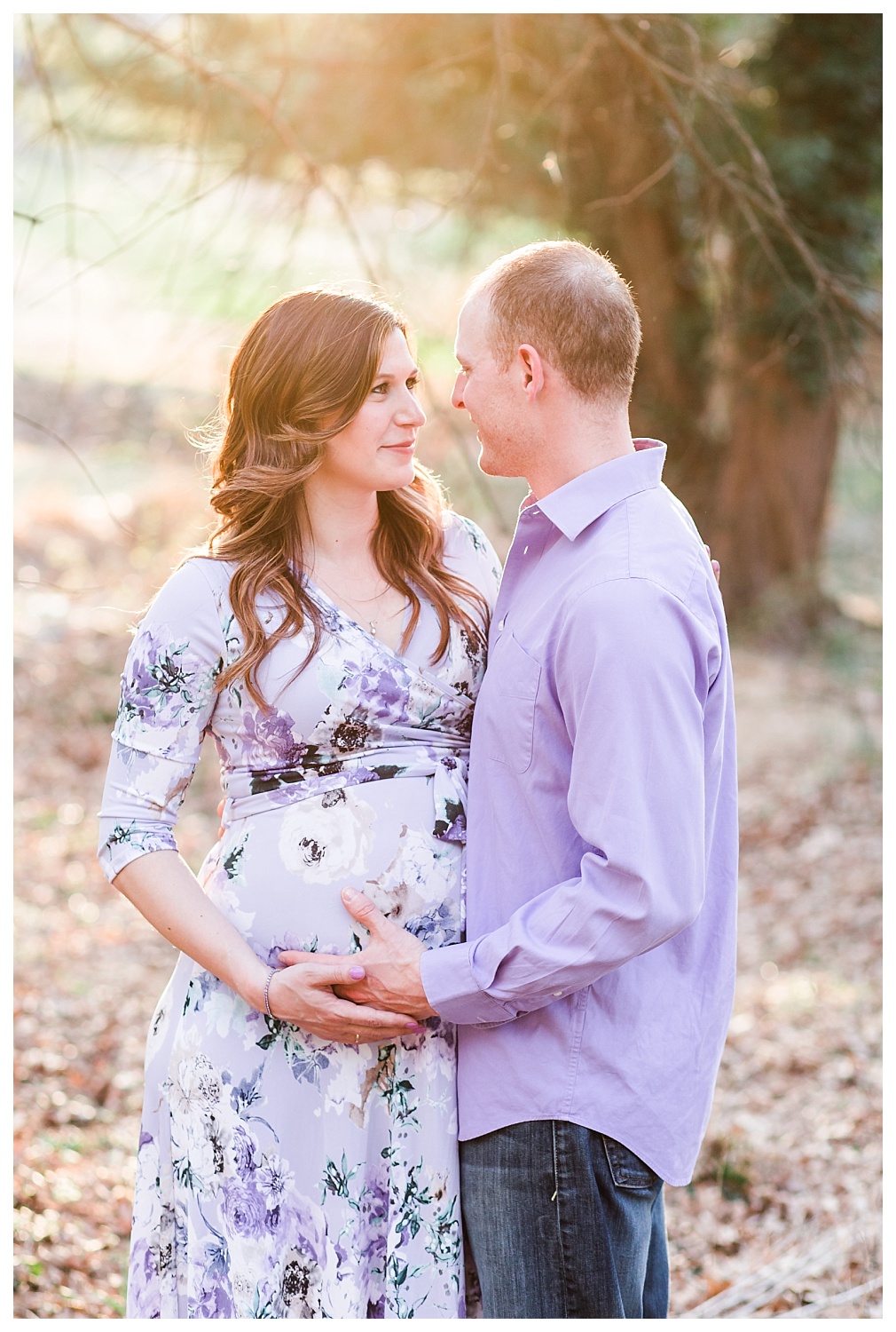 golden hour maternity session