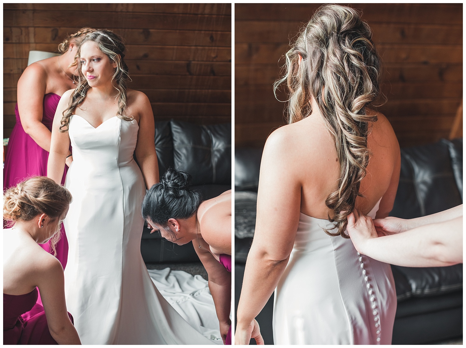 wedding day bride getting ready