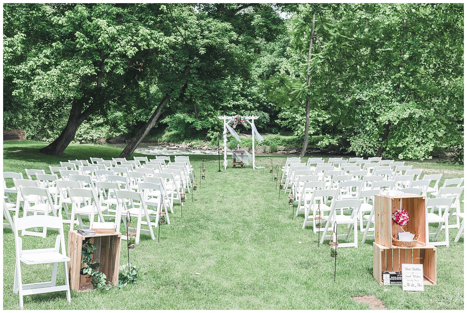 sickman's mill, lancaster, pa, wedding venue, outdoor ceremony