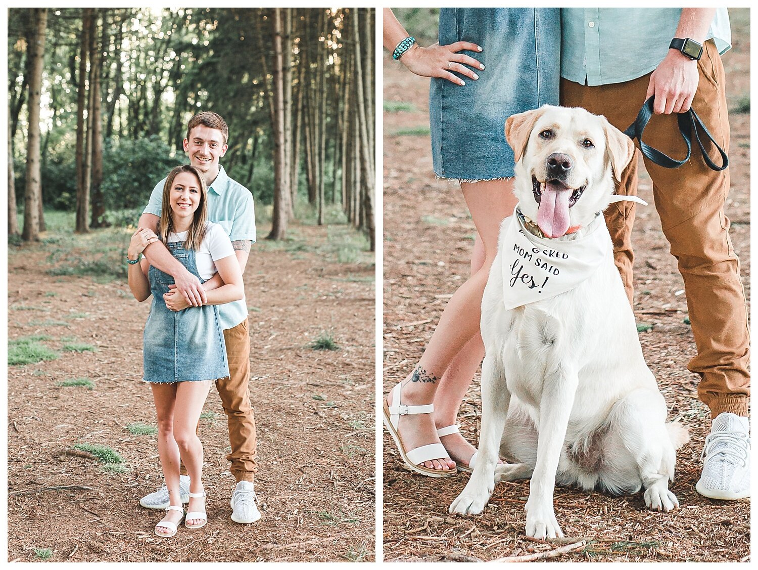 Lancaster PA engagement session with dog