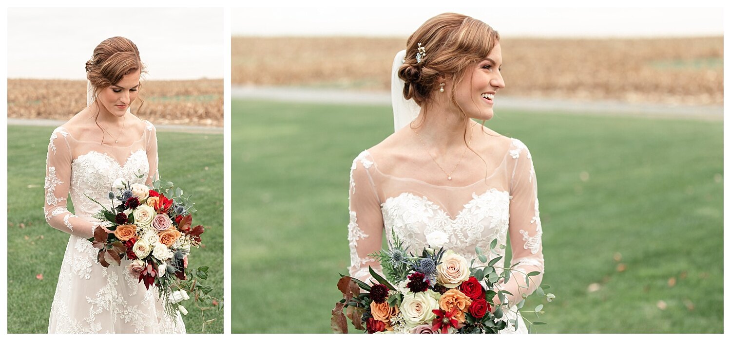 Lancaster, Pennsylvania wedding, bride, flowers, farm wedding