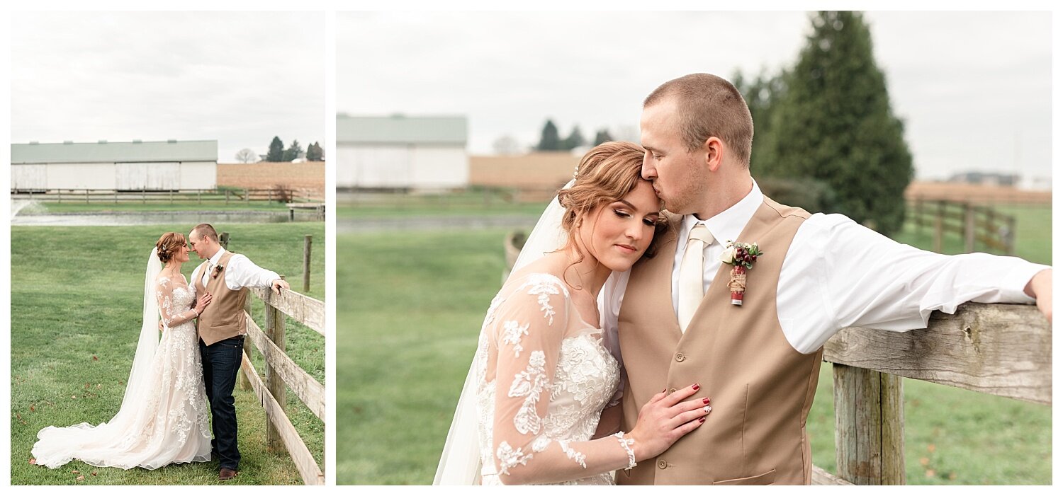 Springside Barn wedding, Lancaster Pennsylvania, bride and groom portrait, farm wedding