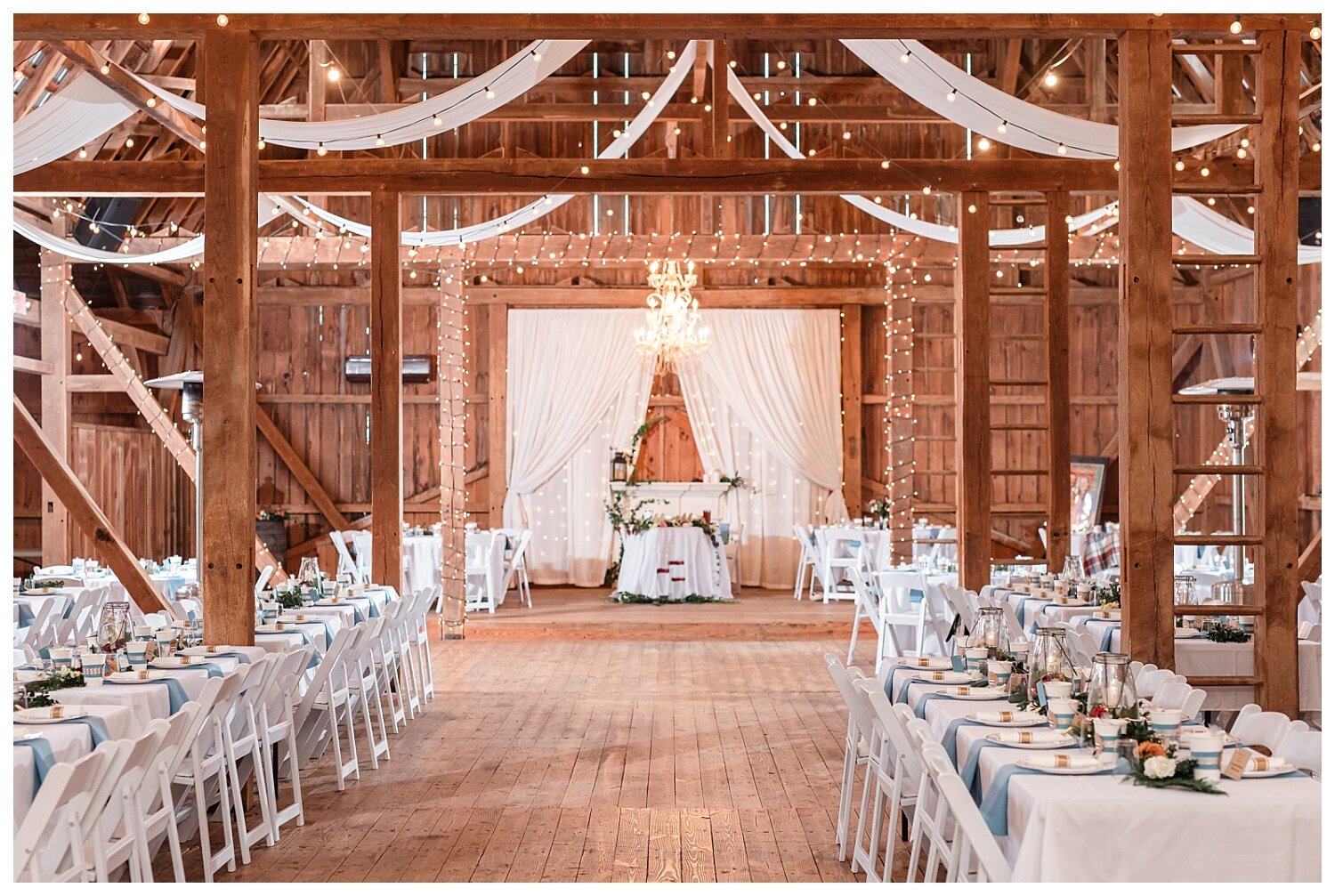 Springside Barn wedding, Lancaster Pennsylvania, pa wedding venue, barn reception, twinkle lights