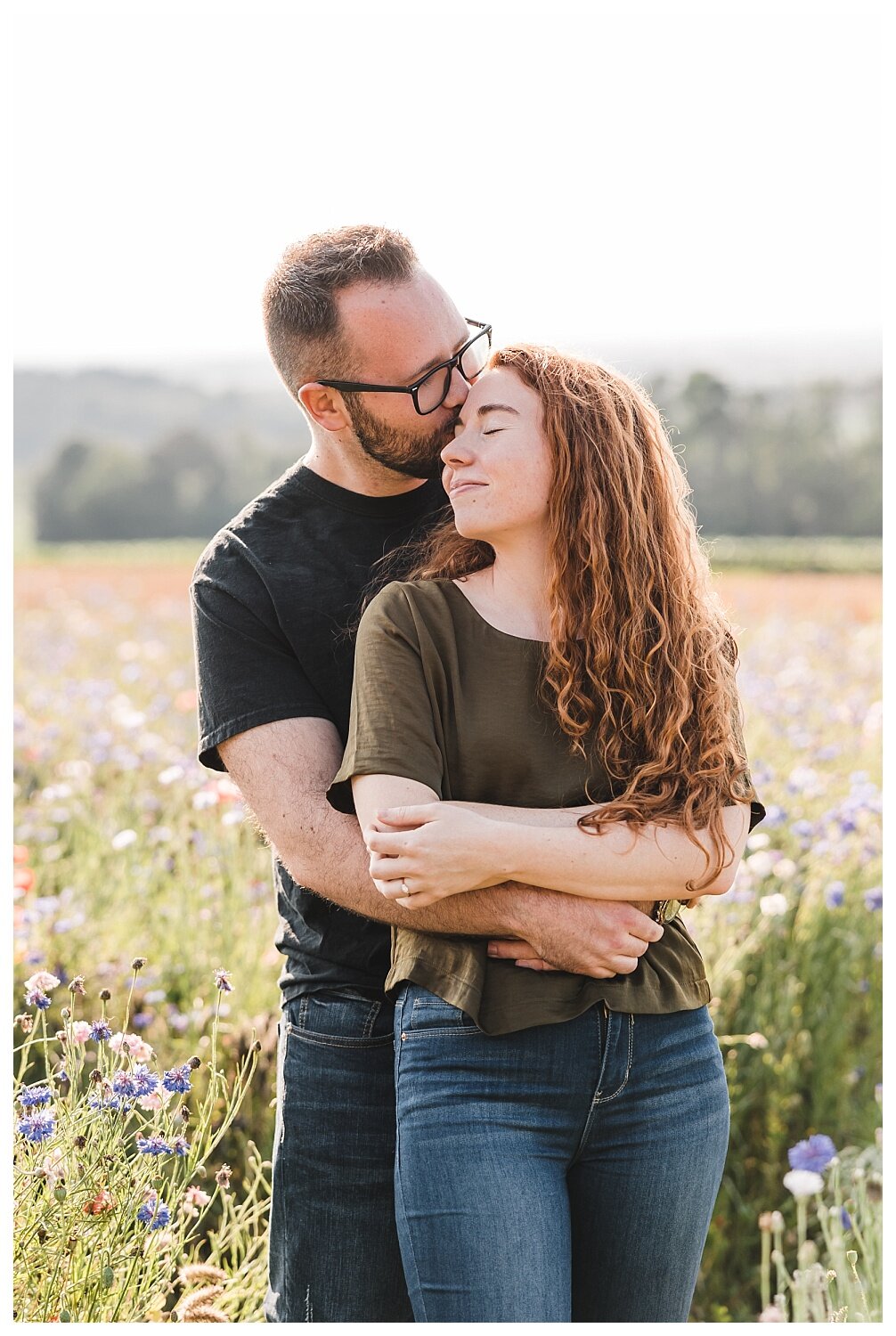 Wildflower Lookout, Ronks, PA, engagement session