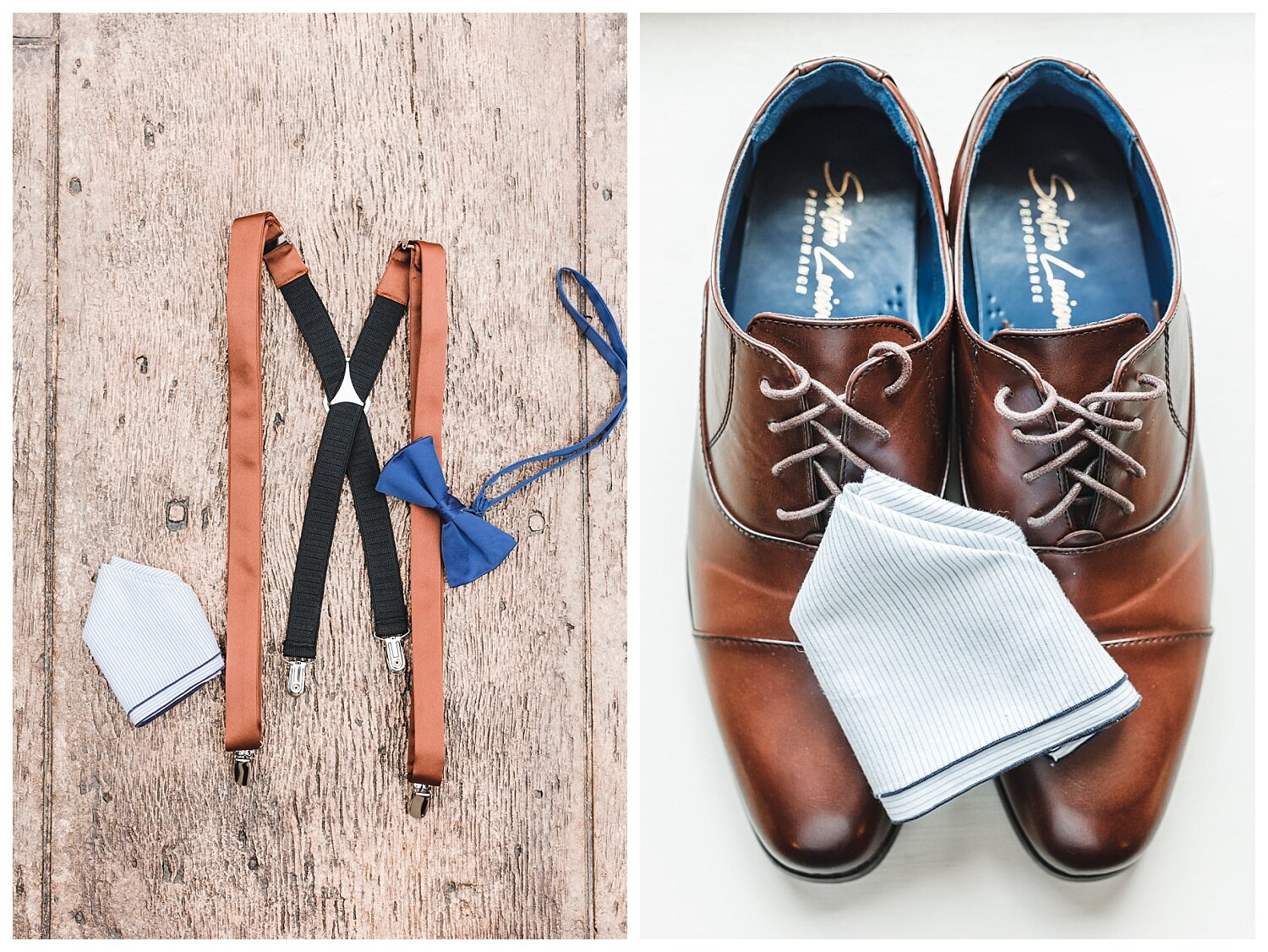The Mill at Manor Falls wedding, Millersville, PA, groom shoes, suspenders, pocket square