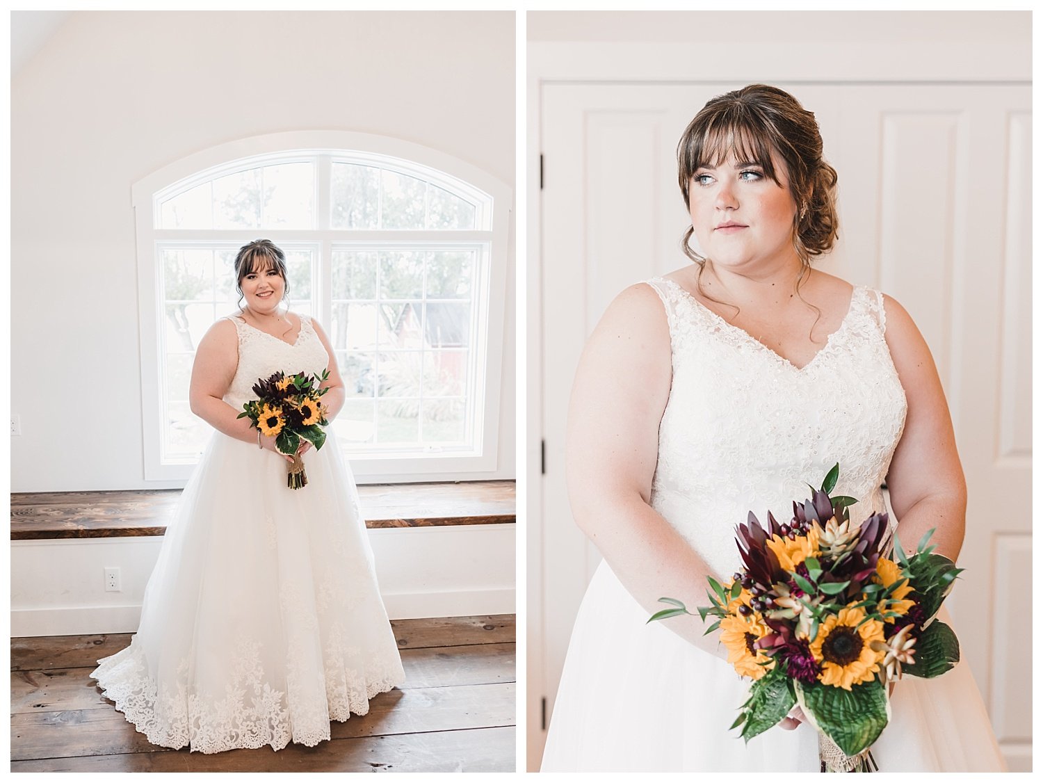 Osbornia Farm wedding, quarryville pa, bridal portraits, sunflowers, bouquet