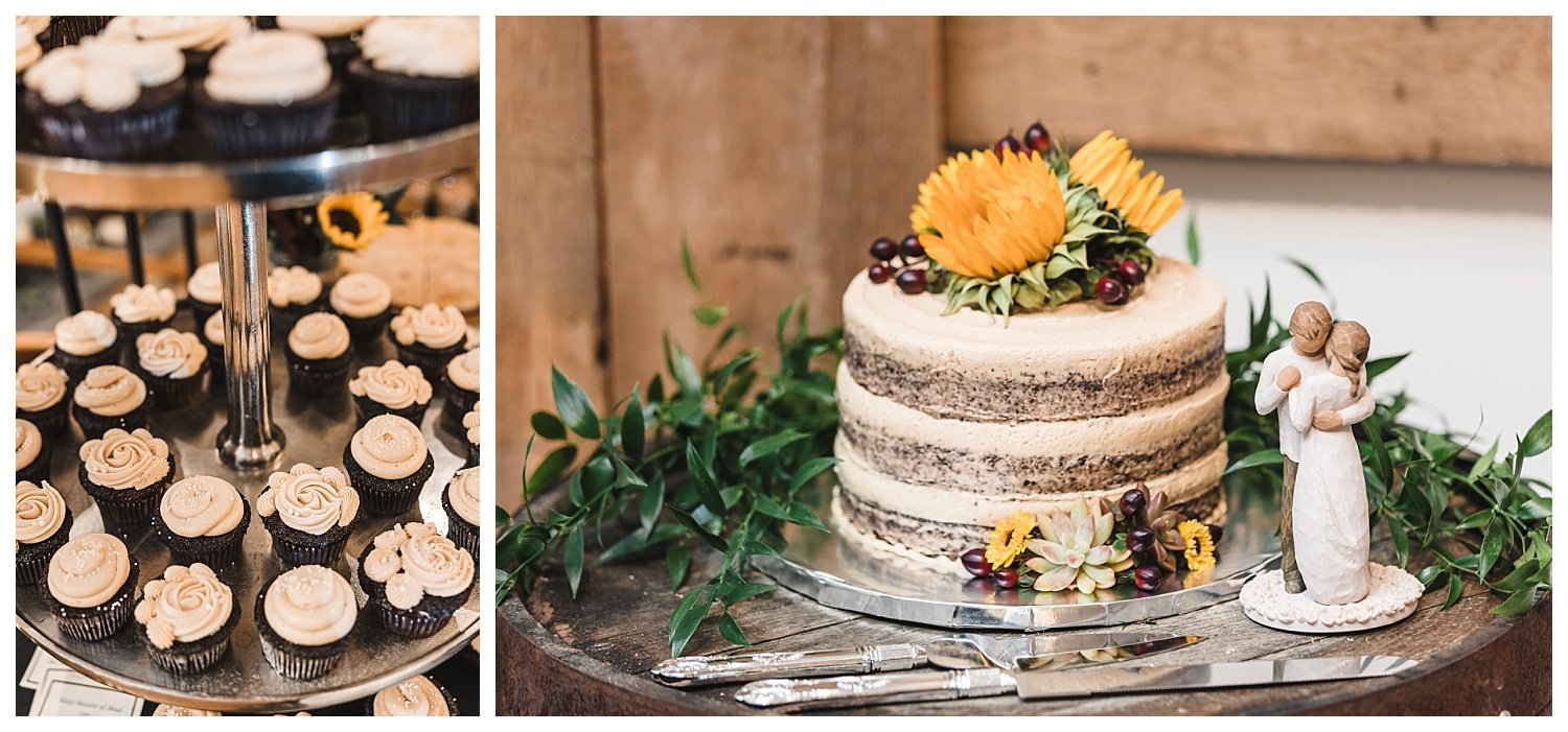 Osbornia Farm, Quarryville PA, wedding, barn wedding, rustic, sunflowers, wedding cake