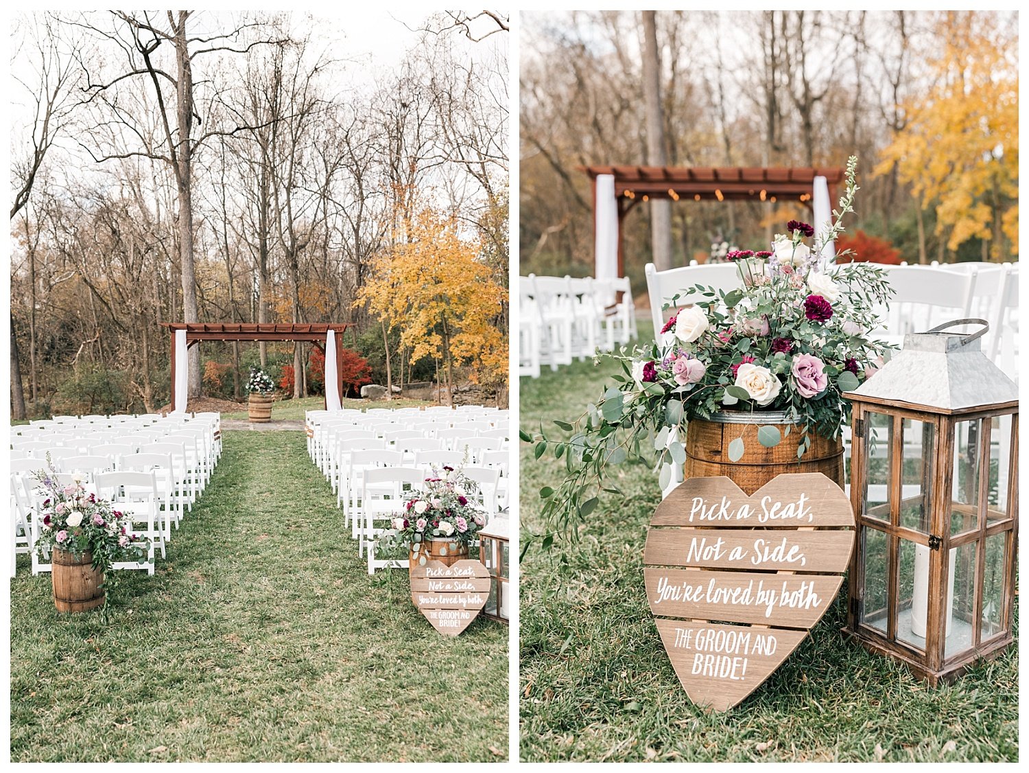the mill at manor falls wedding, millersville, pa, outdoor ceremony