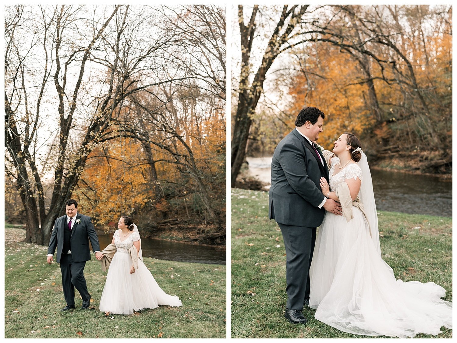 the mill at manor falls wedding, millersville, pa, bride and groom portraits