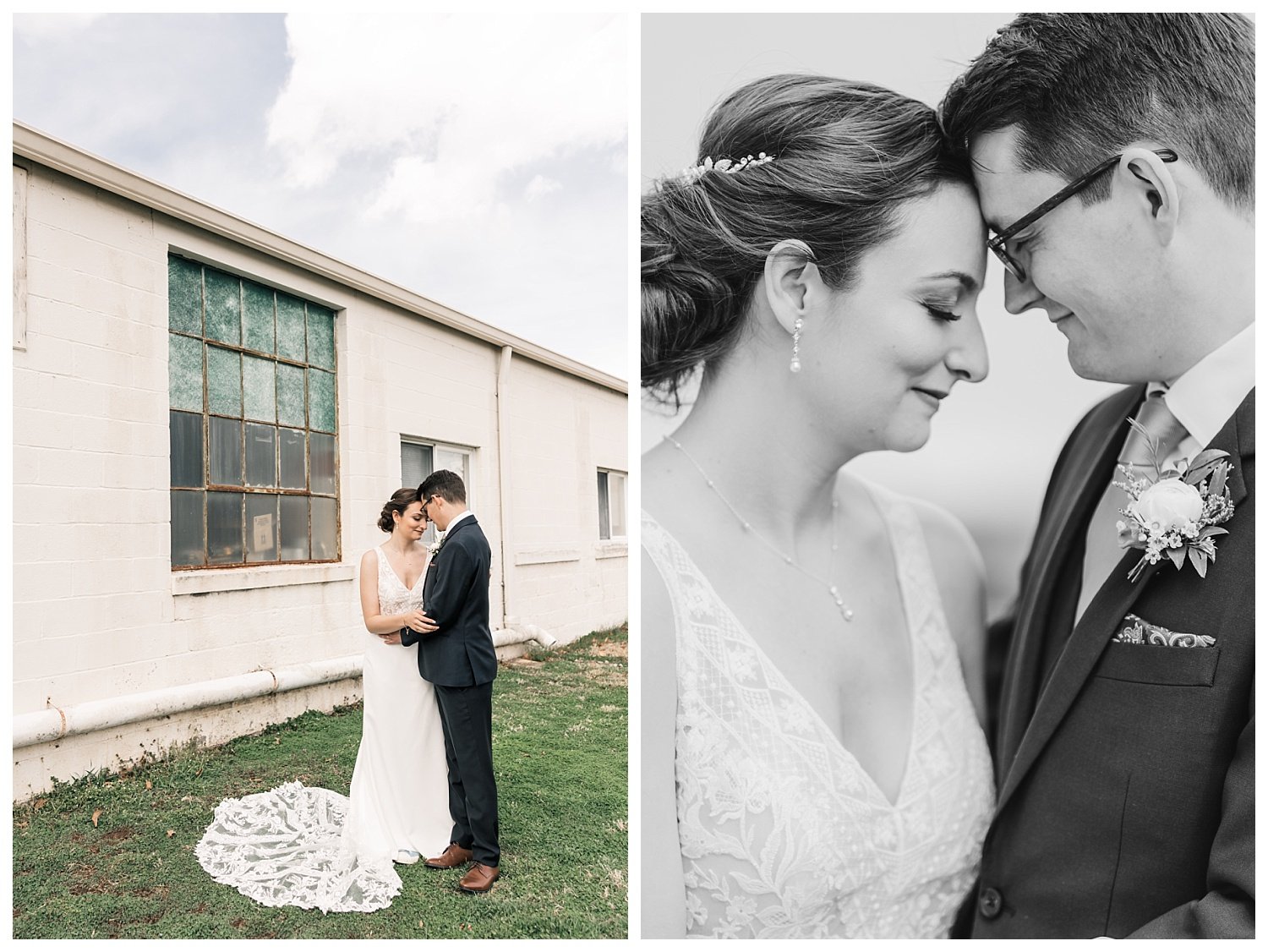 The Booking House wedding, Manheim PA, bride and groom portrait