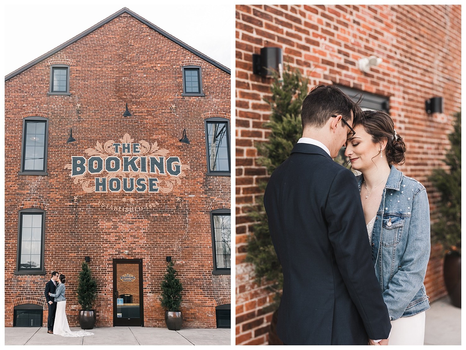 The Booking House wedding, Manheim PA, bride and groom portrait