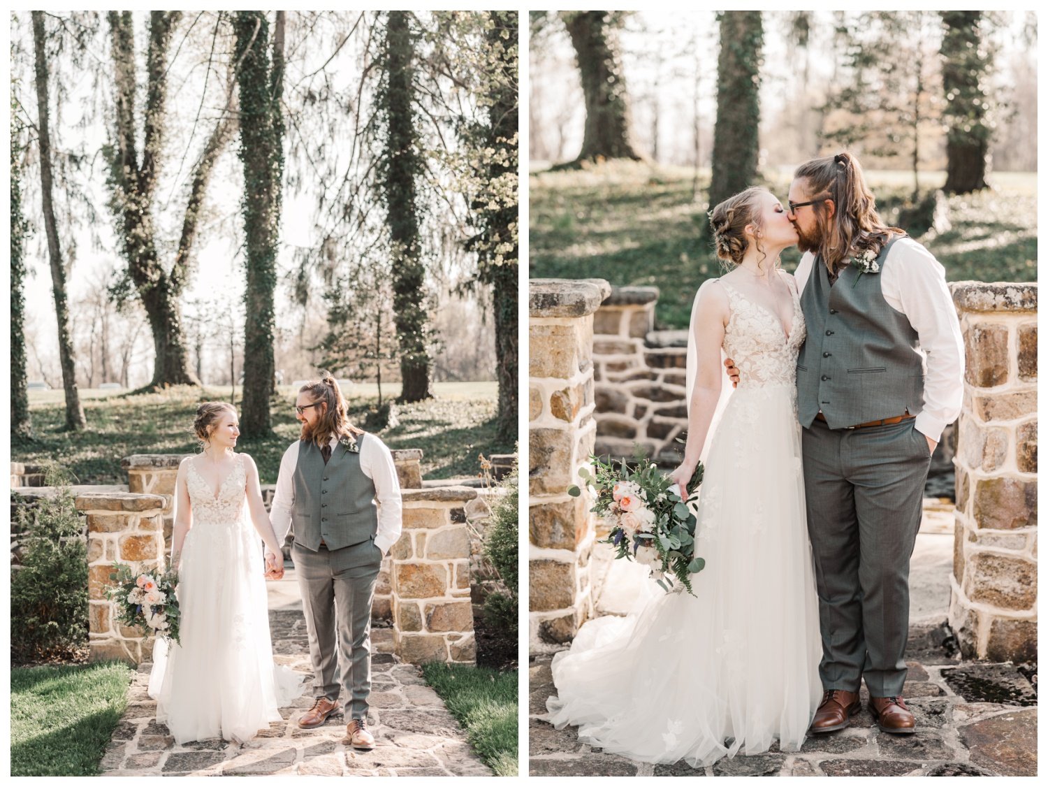 Historic Shady Lane wedding, Manchester PA, bride and groom portrait